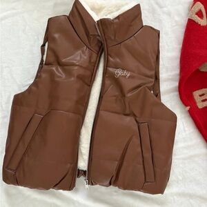 Brown Puffer Vest